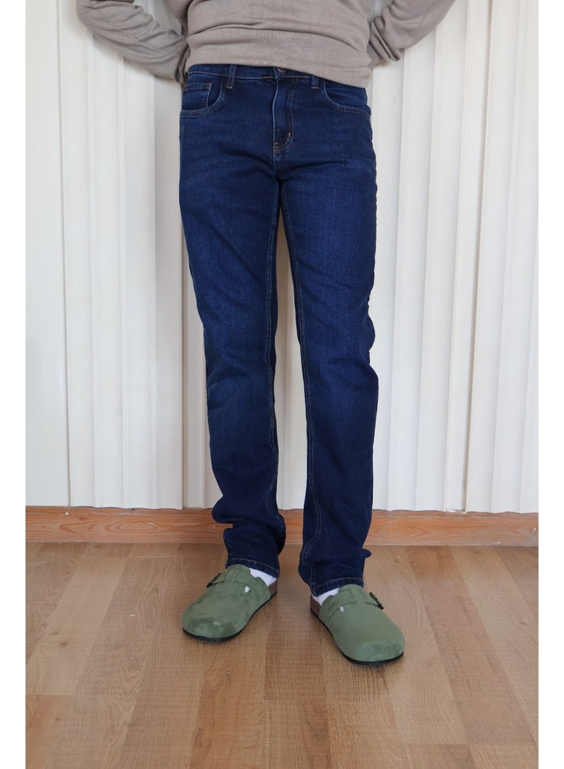 Pavo Navy Blue Slim fit Men jeans - Image 1