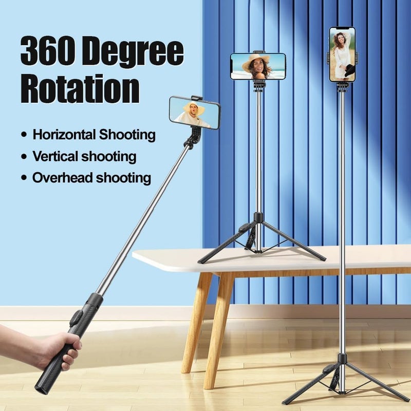 USTINE ® Youtuber Kit | 10" Ring Light (3 Light Modes), Imported Mic, 67" Selfie Stick Tripod Stand | Bluetooth Remote | Vlogging, Reels, YouTube, FB Videos - Image 3