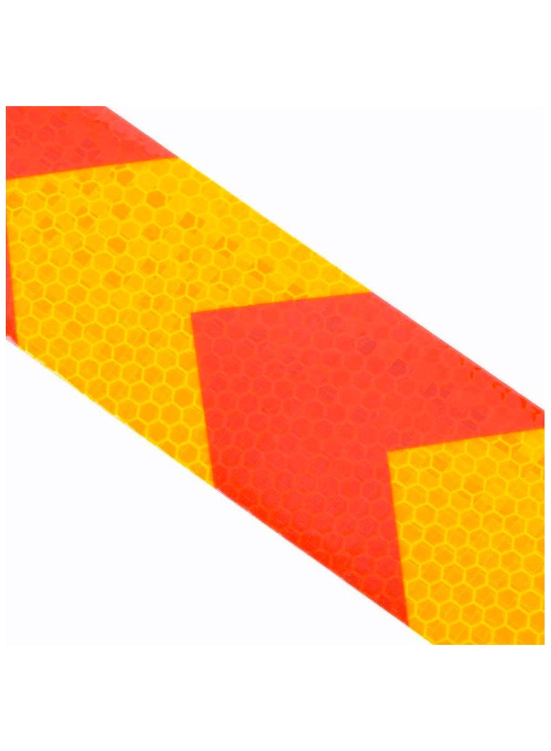 درافل شريط تحذيري عاكس للسلامة من دورافيل، بنمط شيفرون، عالي الوضوح - Image 3