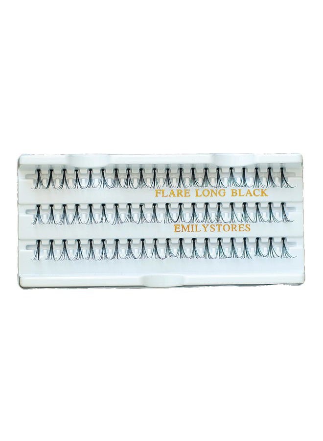 EMILYSTORES 12 Packs Eyelashes Natural Individual Lashes Plant Flare Long Eyelash 14mm Black For Eye Lash Extensions Lashes-Knotted(14MM,Long Lashes) - Image 1