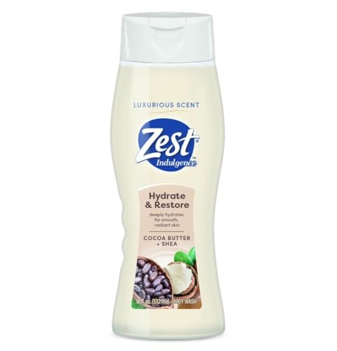 Zest Body Wash Creamy Cocoa Butter  Shea 18 Fl Oz