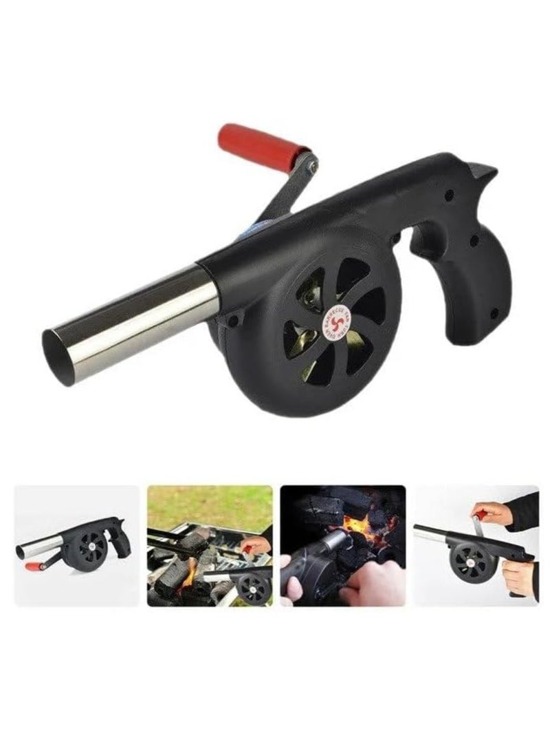 Yuwell Fire Blower Fan Air Hand BBQ Barbecue Crank Outdoor Bellows Manual Bellow Tool Fireplace Cooking Blowing Grill Starter  - Image 1