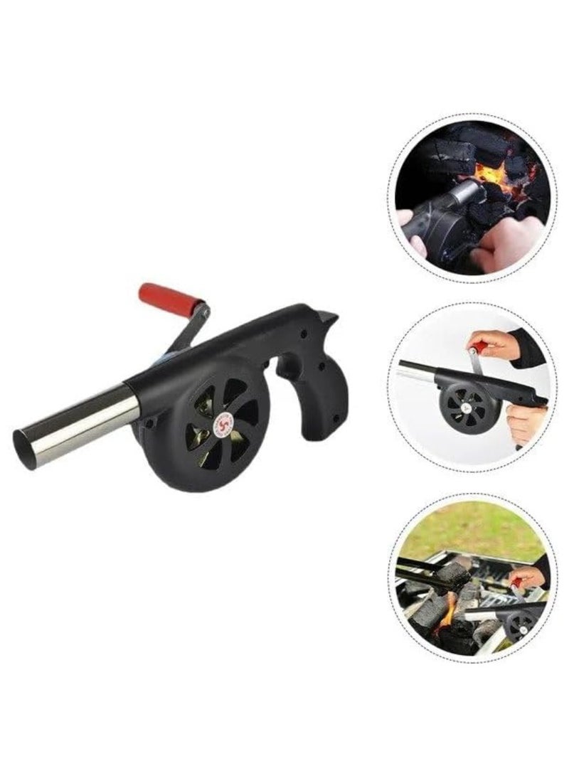 Yuwell Fire Blower Fan Air Hand BBQ Barbecue Crank Outdoor Bellows Manual Bellow Tool Fireplace Cooking Blowing Grill Starter  - Image 4