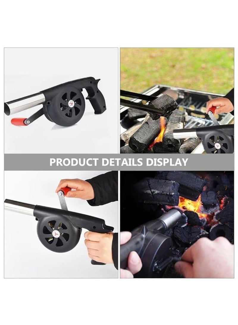 Yuwell Fire Blower Fan Air Hand BBQ Barbecue Crank Outdoor Bellows Manual Bellow Tool Fireplace Cooking Blowing Grill Starter  - Image 5