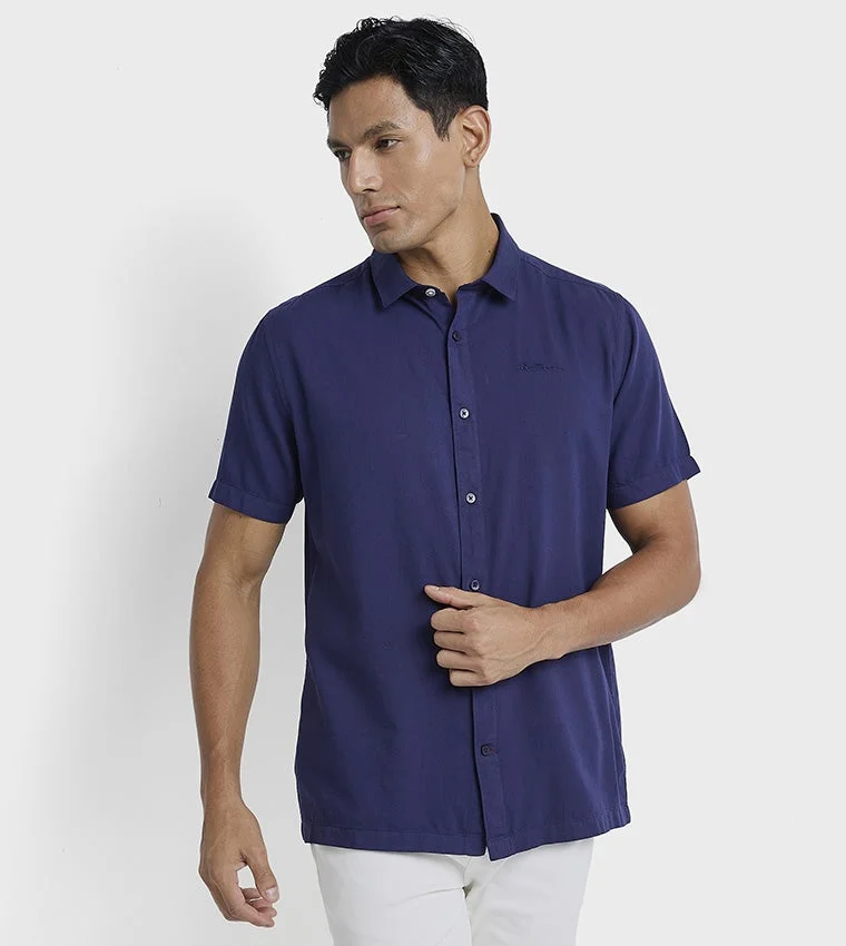 بين شيرمان Ben Sherman Men's Short Sleeve Solid Shirts