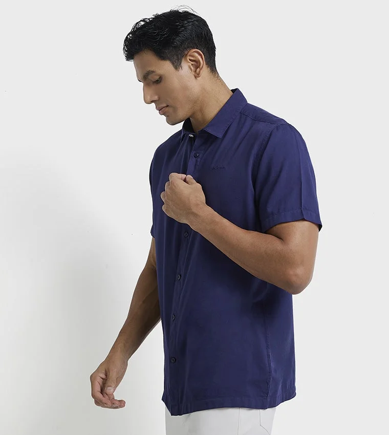 بين شيرمان Ben Sherman Men's Short Sleeve Solid Shirts