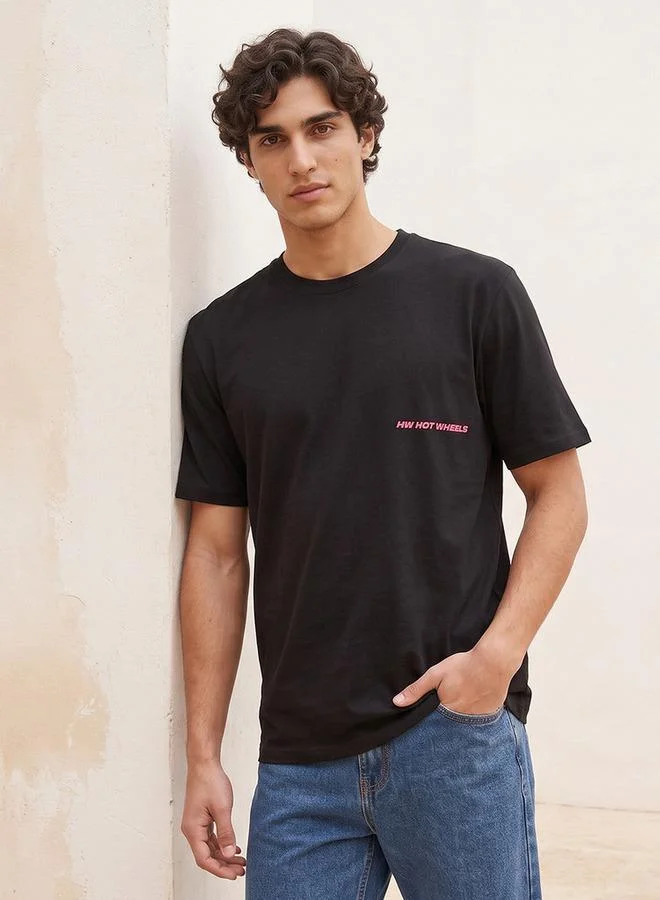 اس بي كاركترز Hot Wheels Regular Fit Cotton Crew Neck T-shirt