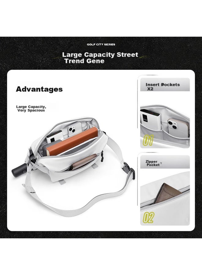 Golf Men's Casual Chest Bag Multi-compartment Crossbody Shoulder Bag Uni Phone Ipad Cycling Sports Small Sling Bag - Image 2
