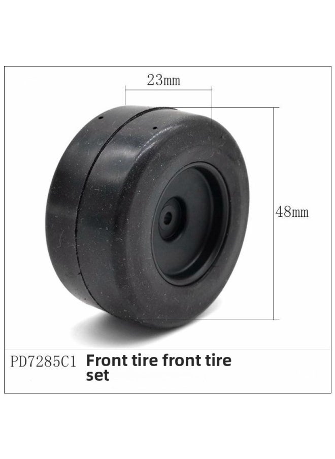 null - Lei Hu 1:8 Electric Formula Kardin Racing KT8 Accessories Summary (Tire, Tire, Tire, Wheel Hub)-Color:Black--pd7285 2 Front - Image 1