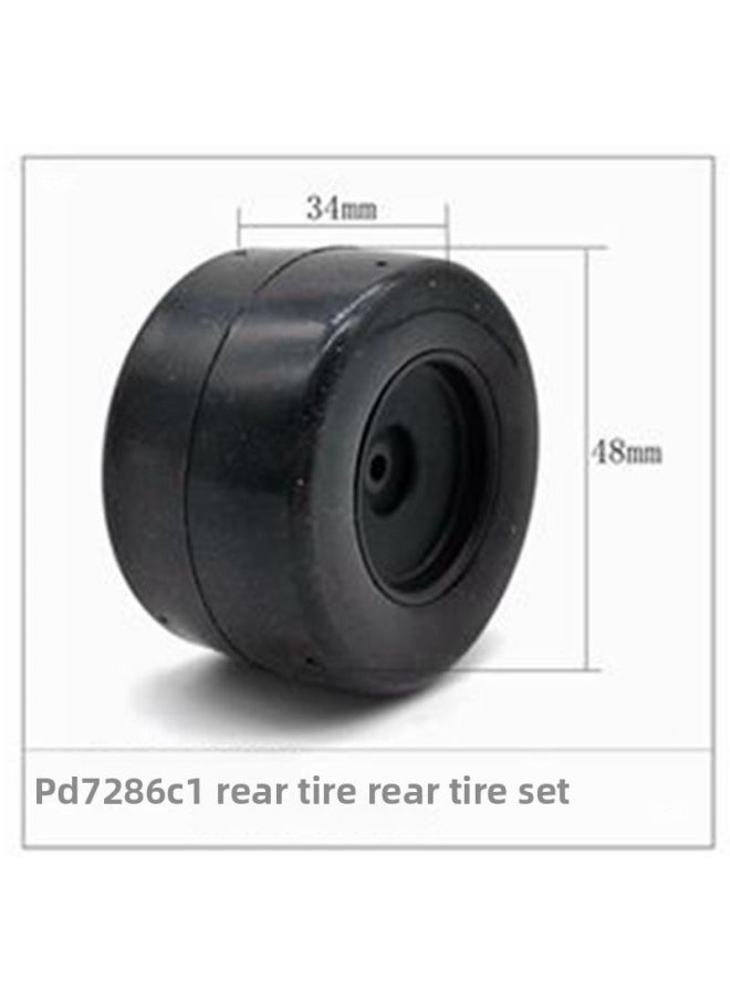 null - Lei Hu 1:8 Electric Formula Kardin Racing KT8 Accessories Summary (Tire, Tire, Tire, Wheel Hub)-Color:Black--pd7285 2 Front - Image 1