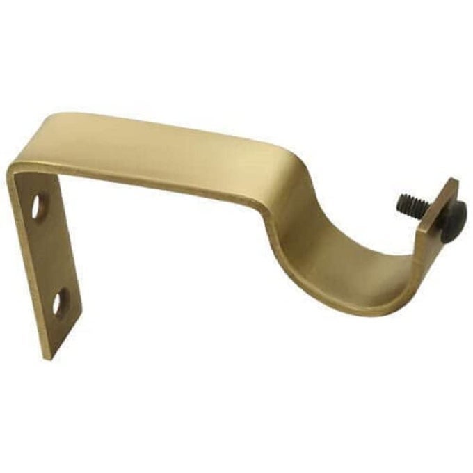 CURTAIN BRACKETS ANTIQUE BRASS CURTAIN ACCESSORIES FOR HOME CURTAIN SUPPORT ROD BRACKETS CLAMPS HOLDERS HOOKS PACK OF 4 PIECES