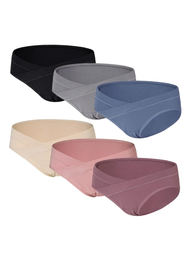 SUNSAR 6PCS Women Maternity Panties Breathable Cotton Knickers Ladies Pregnancy Postpartum Underwear  - Image 1