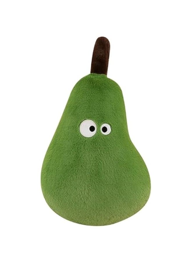 14“ Pear Stuffed Plush Pillow, Cute Stuffed Pear Fruit Collection Pillow Plush Sofa Cushion, Faux Pear Plush Doll Cozy Pillow, Gift for Kids and Adults (0.55 lbs Green 14 in)  - Image 1
