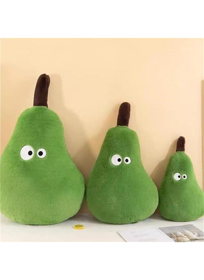 14“ Pear Stuffed Plush Pillow, Cute Stuffed Pear Fruit Collection Pillow Plush Sofa Cushion, Faux Pear Plush Doll Cozy Pillow, Gift for Kids and Adults (0.55 lbs Green 14 in)  - Image 2