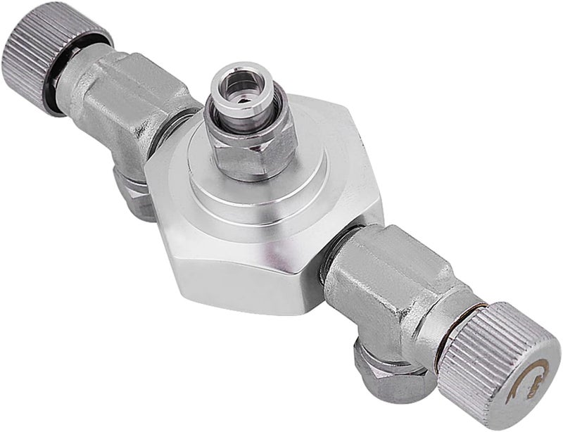 2 - Way and 3 - Way CO2 Splitter Valve, Aquarium CO2 Regulator Distributor, High - Stainless Steel Needle Valve with Anti - Aluminum Alloy Body for Multiple Fis (1 for 2) - Image 2