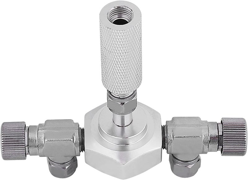 2 - Way and 3 - Way CO2 Splitter Valve, Aquarium CO2 Regulator Distributor, High - Stainless Steel Needle Valve with Anti - Aluminum Alloy Body for Multiple Fis (1 for 2) - Image 5