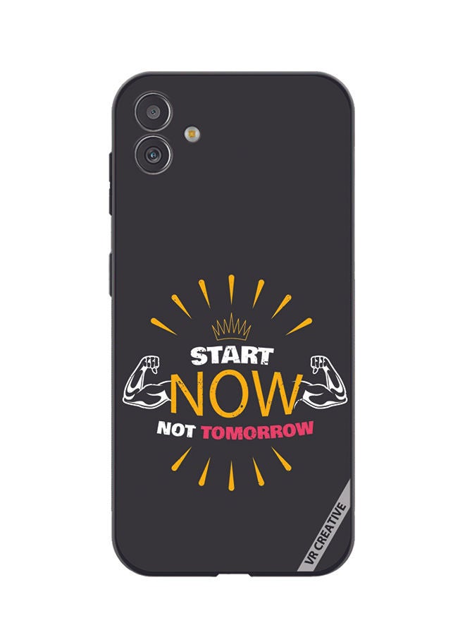 VR CREATIVE Protective Case Cover For Samsung Galaxy M13 5G Start Now Not Tomorrow Design Multicolour - Image 1