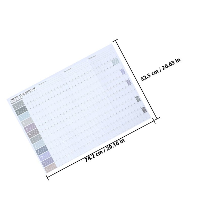2025 Large Wall Calendar Set Of 2 Monthly Office Planner With Creative Design - Image 3
