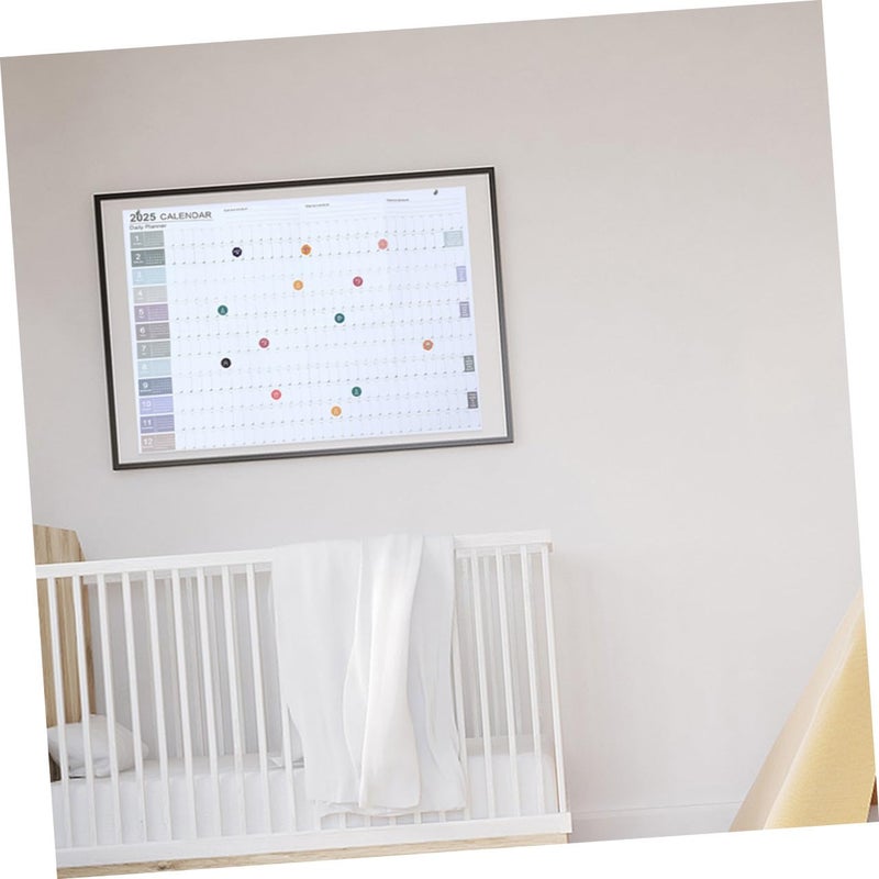 2025 Large Wall Calendar Set Of 2 Monthly Office Planner With Creative Design - Image 5