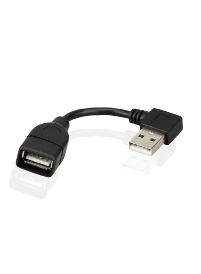 CY YC° USB 2.0 A Type Male Right Angled to USB 2.0 Female Extension Cable 90 Degree Connector 10cm - Image 1
