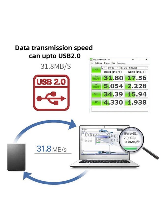 CY YC° USB 2.0 A Type Male Right Angled to USB 2.0 Female Extension Cable 90 Degree Connector 10cm - Image 5