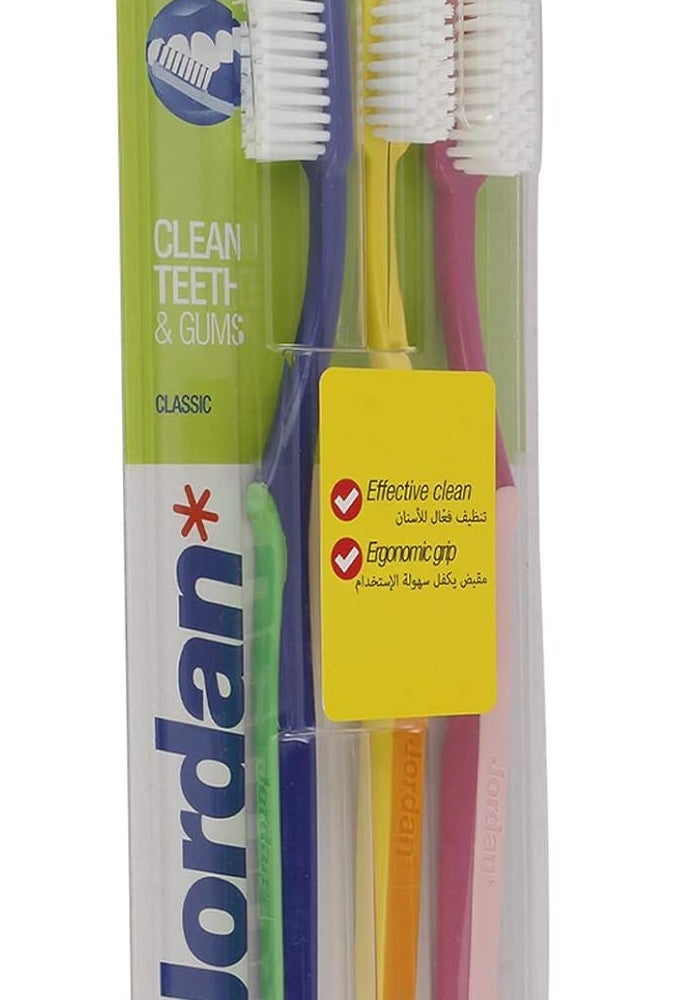 Jordan Clean Teeth & Gums Toothbrush Set - Classic Soft Bristles - Image 1