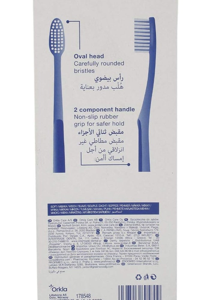Jordan Clean Teeth & Gums Toothbrush Set - Classic Soft Bristles - Image 2