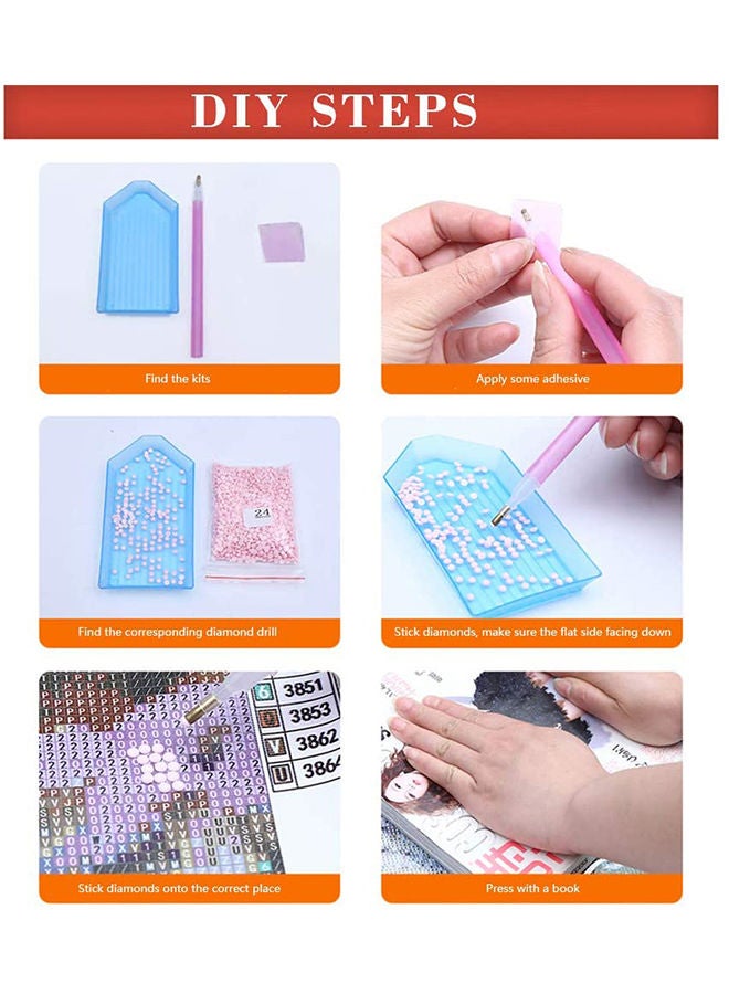 NIBEMINENT Premium Full Drill DIY Diamond Painting Kit Art For Wall Decor 25x30 cm Multicolour - Image 4