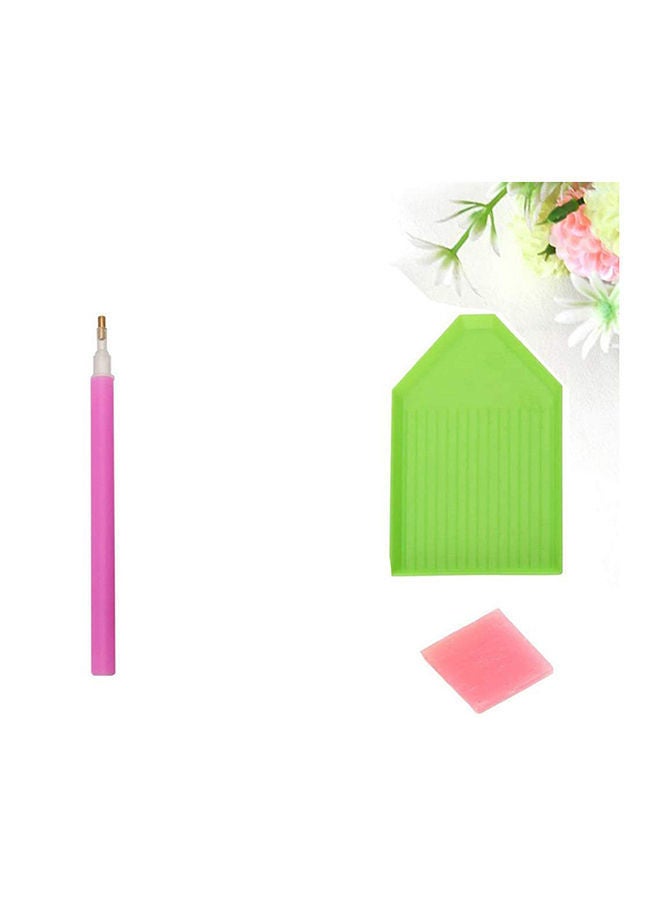 NIBEMINENT Premium Full Drill DIY Diamond Painting Kit Art For Wall Decor 25x30 cm Multicolour - Image 3