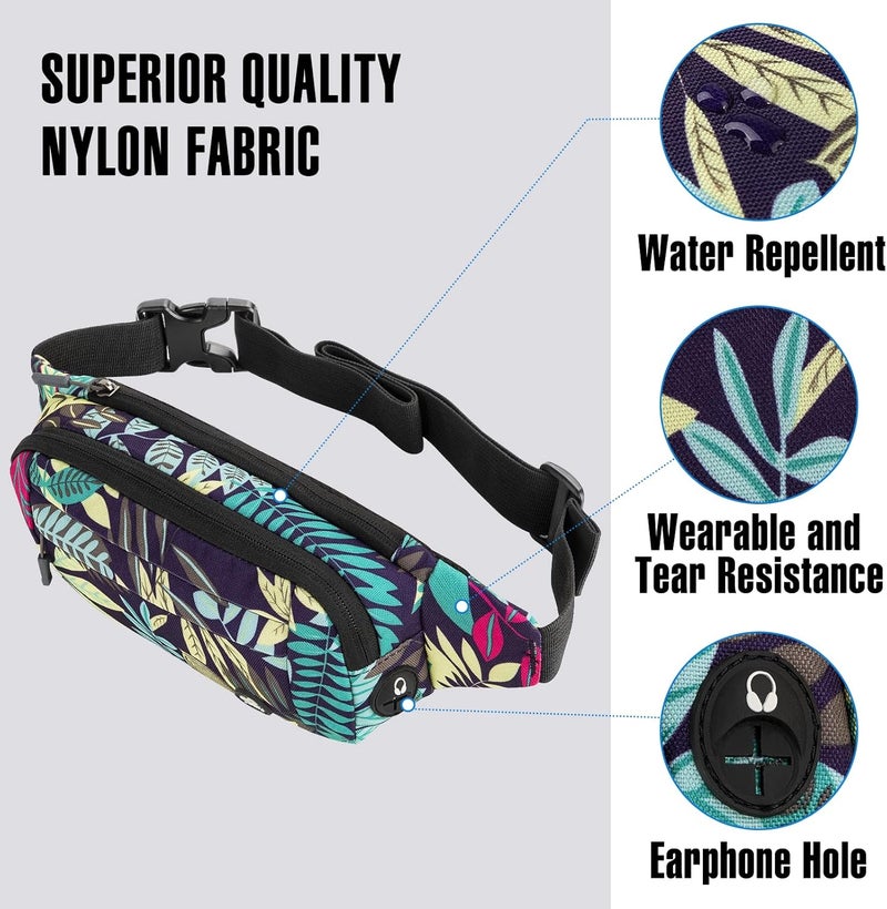 WATERFLY Fanny Pack Waist Bag: Small Hip Pouch Bum Bag Fannie Pack Phanny Fannypack Waistpack Bumbag Beltbag Sport Slim Fashionable for Jogging Hiking Hiker Woman Man - Image 5