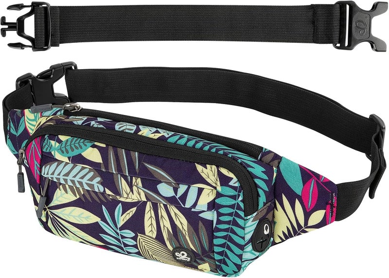 WATERFLY Fanny Pack Waist Bag: Small Hip Pouch Bum Bag Fannie Pack Phanny Fannypack Waistpack Bumbag Beltbag Sport Slim Fashionable for Jogging Hiking Hiker Woman Man - Image 1