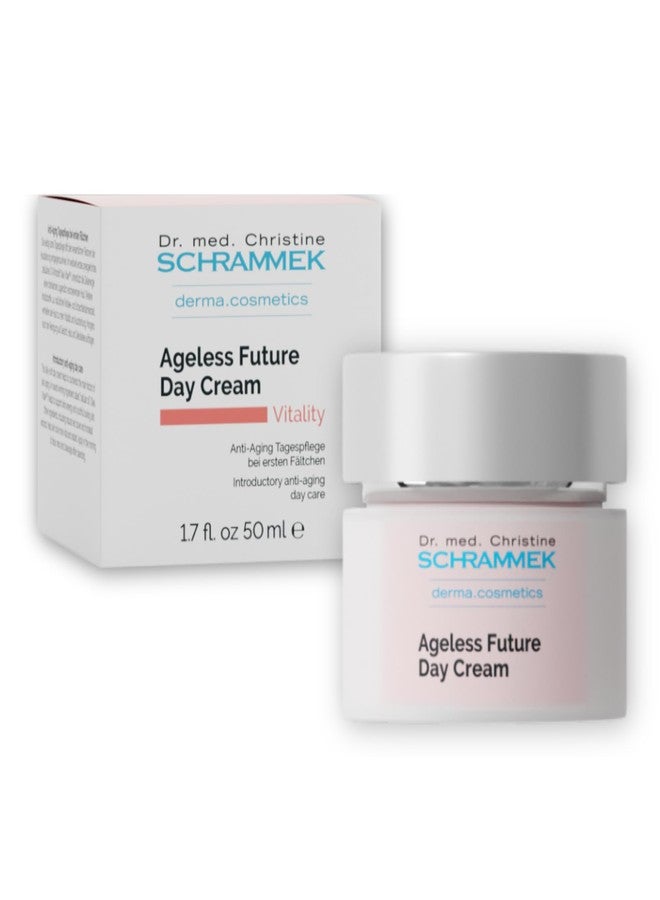 Schrammek Ageless Future Day Cream (1.7 fl oz) - Introductory Anti-Aging Day Care - Stimulates Collagen Synthesis - with Hyaluronic Acid & Vitamin E - Face Moisturizer - Face Cream - Skin Care - Dr. Schrammek - Image 1