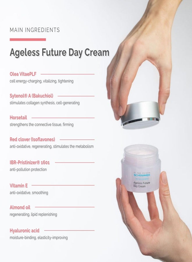 Schrammek Ageless Future Day Cream (1.7 fl oz) - Introductory Anti-Aging Day Care - Stimulates Collagen Synthesis - with Hyaluronic Acid & Vitamin E - Face Moisturizer - Face Cream - Skin Care - Dr. Schrammek - Image 3