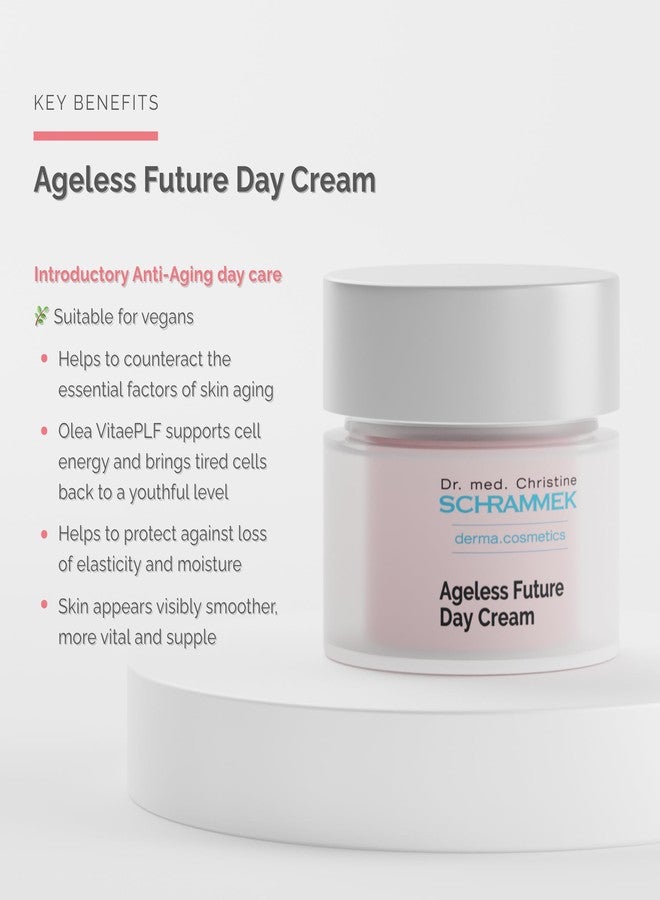 Schrammek Ageless Future Day Cream (1.7 fl oz) - Introductory Anti-Aging Day Care - Stimulates Collagen Synthesis - with Hyaluronic Acid & Vitamin E - Face Moisturizer - Face Cream - Skin Care - Dr. Schrammek - Image 2