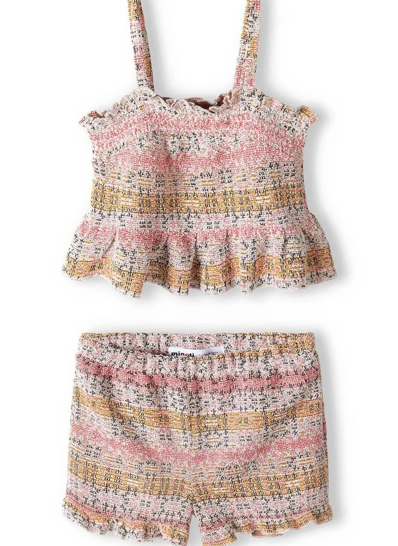MINOTI Teen Girls Printed Top And Short Set