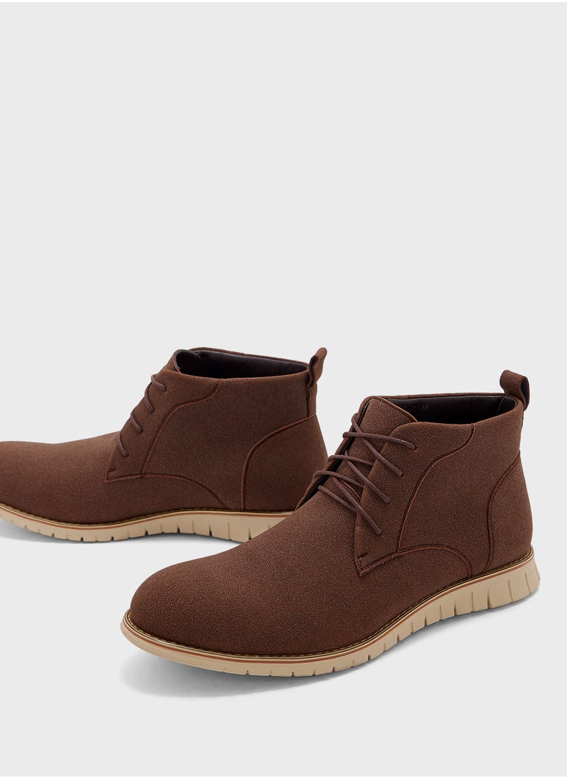 Robert Wood Suede Chukka Boots  - Image 4
