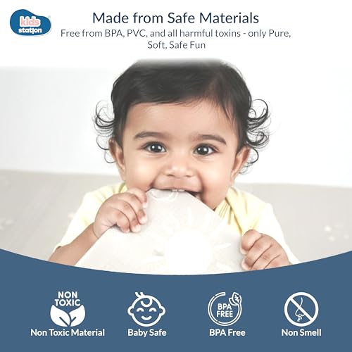 Kids Station Double-Sided Waterproof Baby Playmat – Foldable, Portable & Reversible Foam Mat for Infants, Toddlers & Kids – Soft, Non-Slip, Easy-to-Clean Baby Crawling Mat for Indoor/Outdoor Use (200×150×1.0cm, Panda & Moon-Star Print) - Image 4