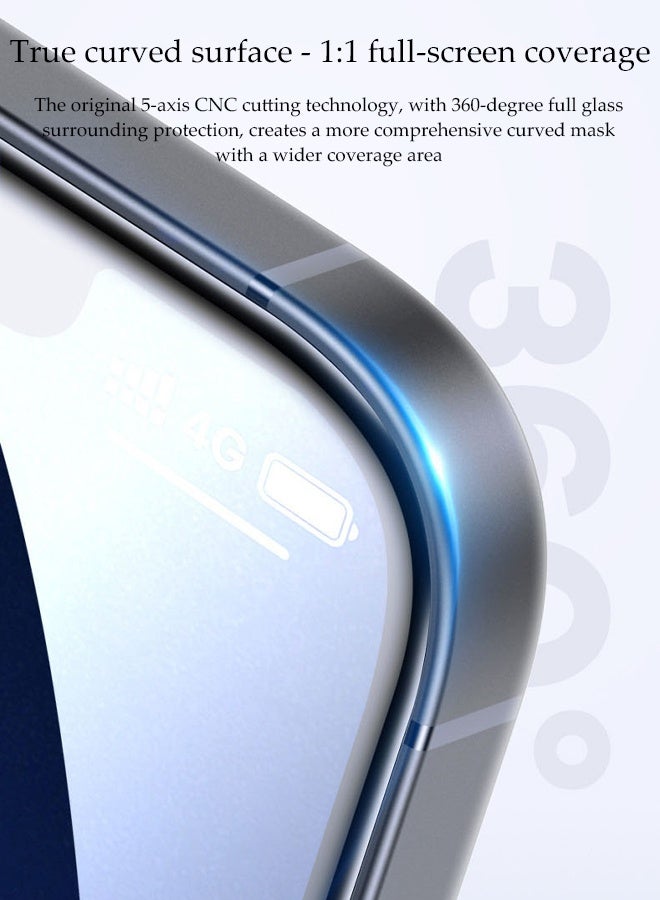 DUNISO 3 Pack 17 Pro Max Screen Protector Transparent High-definition Explosion-proof Tempered Film Shatterproof Anti-Scratch Film Screen Protector Enhanced Tempered Glass Protection Scratch Resistant, Anti-Fingerprint, Bubble Free， Tempered Glass Film for iPhone 17 Pro Max - Image 2