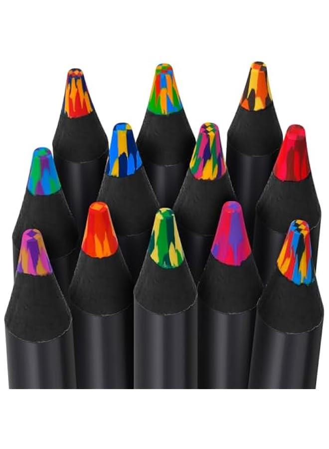 Stocking Stuffers for Kids, 12 Colors Rainbow Pencils, Valentines Day Gifts for Kids Adults, Teens Birthday Party Art Supplies, Chriatmas Gifts for Teenagers, Easter Basket Stuffers, Pre-sharpened - Image 1