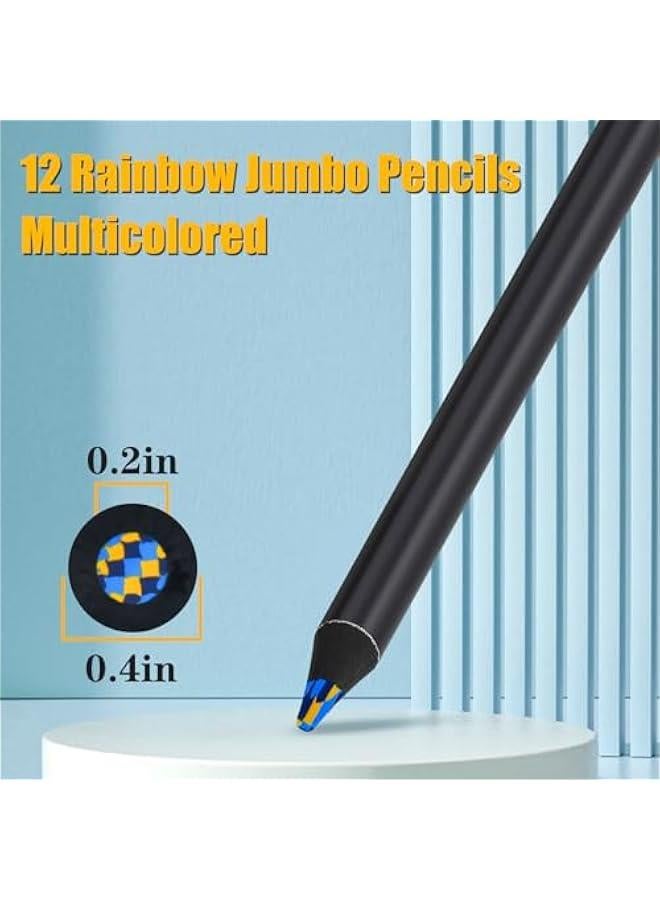 Stocking Stuffers for Kids, 12 Colors Rainbow Pencils, Valentines Day Gifts for Kids Adults, Teens Birthday Party Art Supplies, Chriatmas Gifts for Teenagers, Easter Basket Stuffers, Pre-sharpened - Image 2