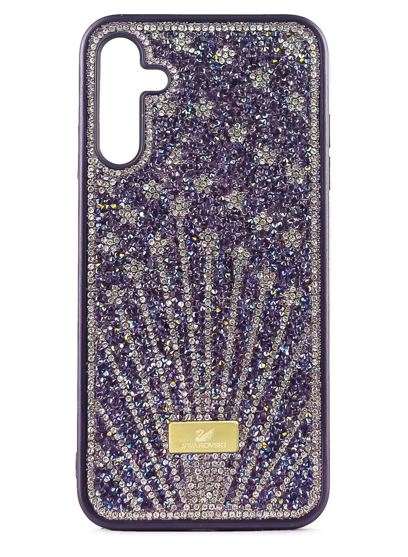 Case For Samsung Galaxy A35 Case Glitter Sparkle Diamond Crystal Bling Case with Bling Ultra Thin Lightweight Full Body Shockproof Anti-Scratch Protective Cover (Purple)