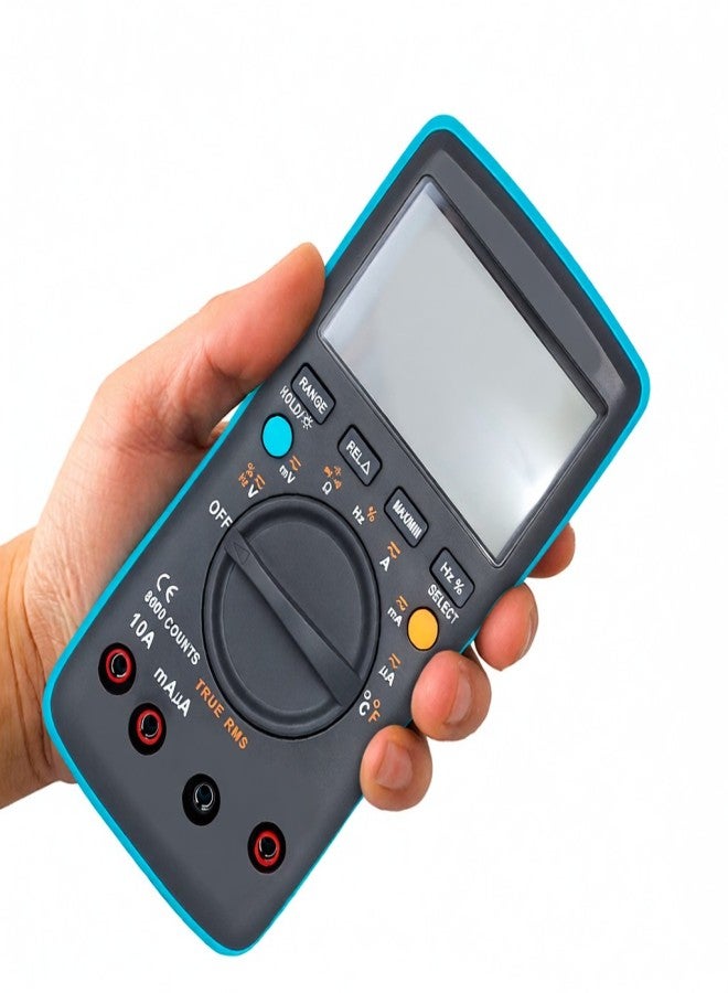 BSIDE Digital Multimeter AC DC Voltage Current 8000 Counts ZT301 Portable Handheld Ammeter Ohm Capacitance Temperature Tester Auto/Manual Range Electrical Test Diagnostic Machine with True RMS Backlight Large LCD Display - Image 1