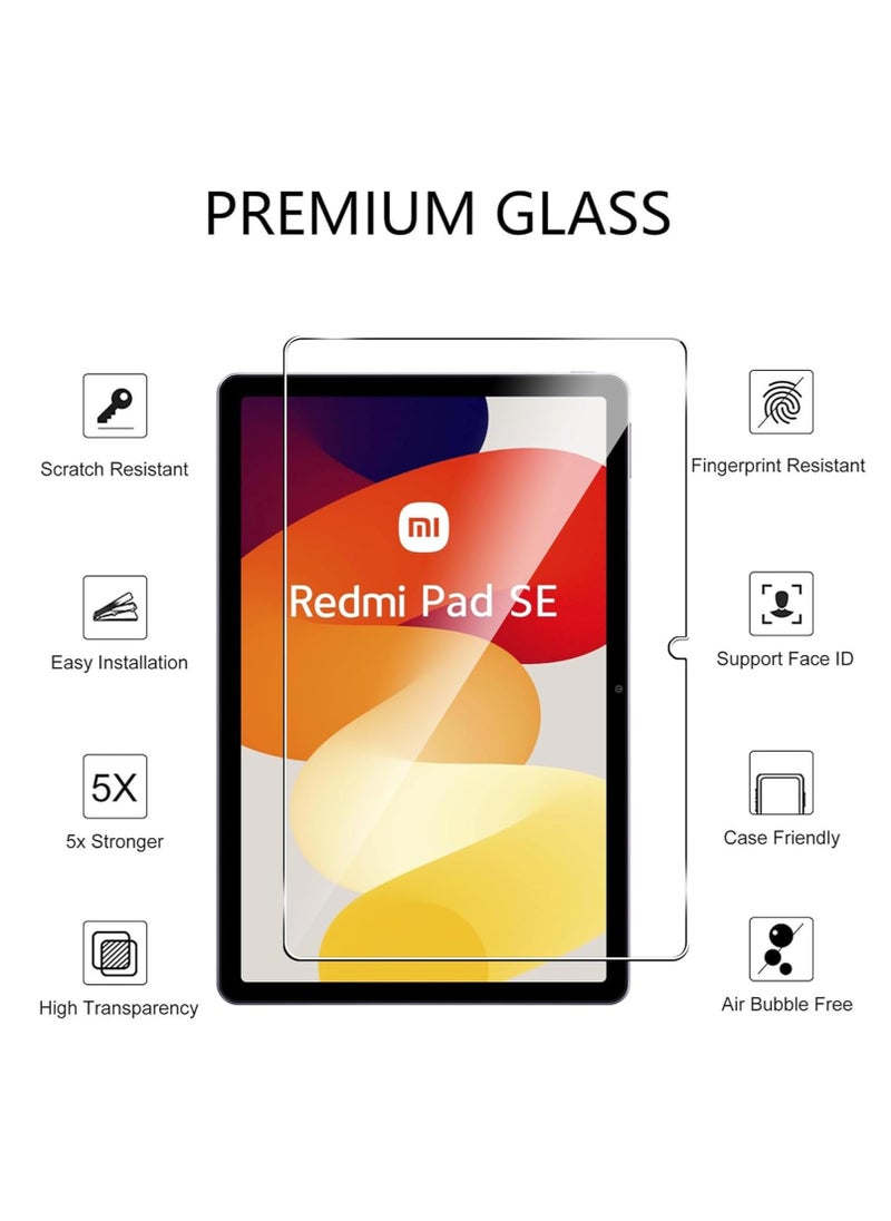 HEXABEX - Tempered Glass for Redmi Pad SE 11" Glass Screen Protector Compatible with Redmi Pad SE 11" Clear - Image 1