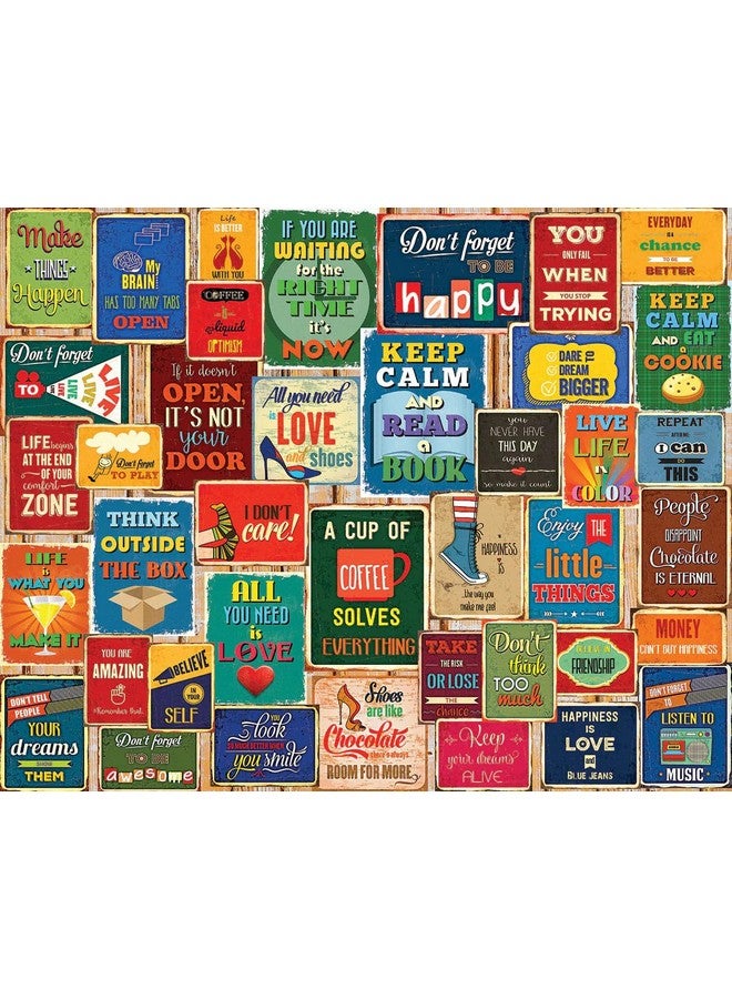 White Mountain Words of Wisdom, 1000 Piece Jigsaw Puzzle - Image 1