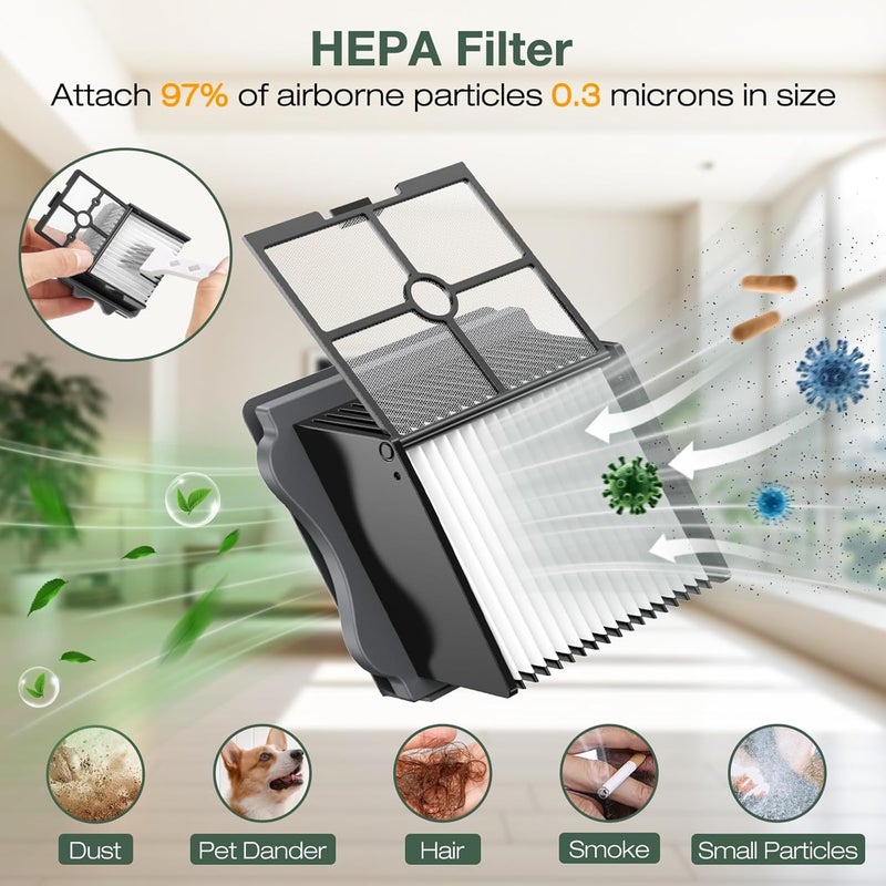 isinlive Brush Roller Filter Set Compatible with iFloor 3/ Floor One S3 - Image 4