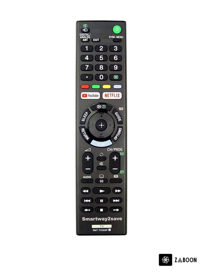 Zaboon Universal Replacement TV Remote Control Black