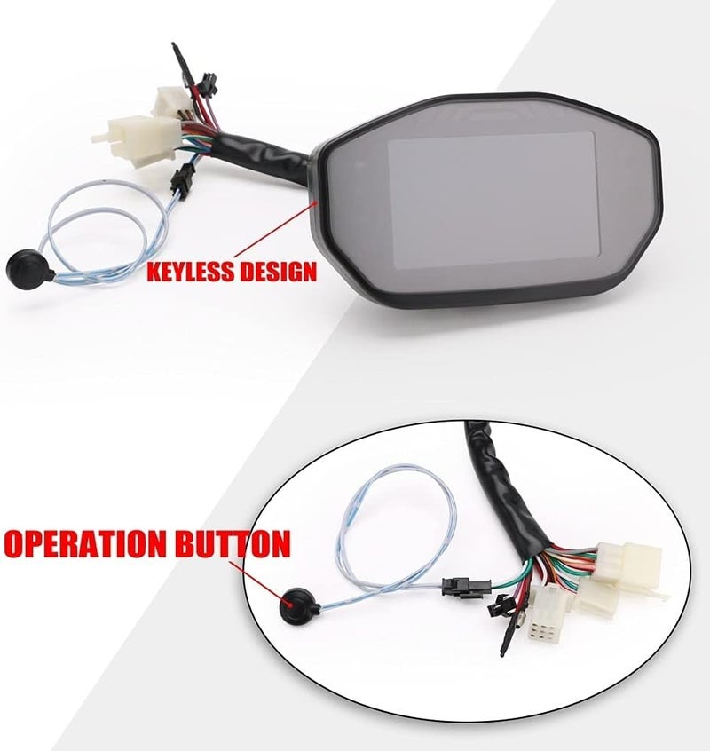 QASULER Universal LCD TFT Digital Speedometer - Image 3