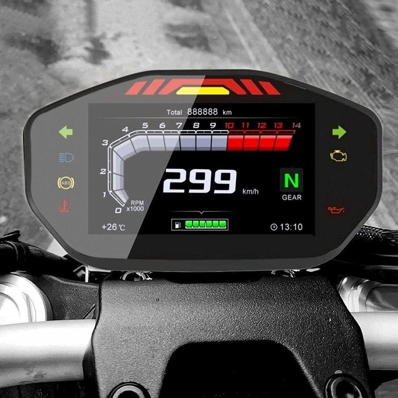 QASULER Universal LCD TFT Digital Speedometer - Image 5