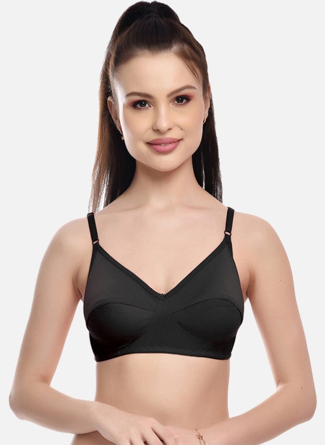 FIMS Black & Maroon Pack Of 2 Solid Bra - Image 2