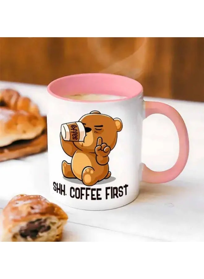 RYN كوب قهوة مبتكر 1 قطعة على شكل دب 11 أونصة 360 مل هدية ممتعة - Image 1